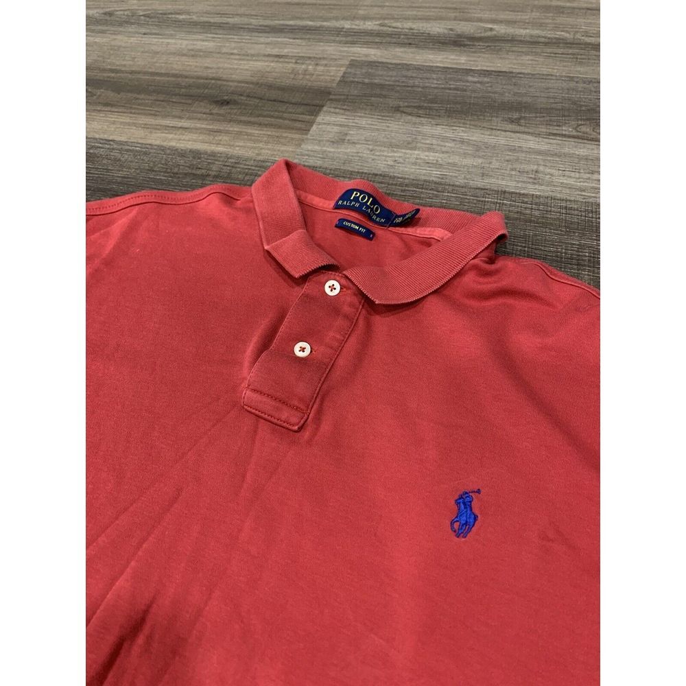 Polo‎ Ralph Lauren Custom Fit short sleeve Men's Cotton Polo Size 2XL Red